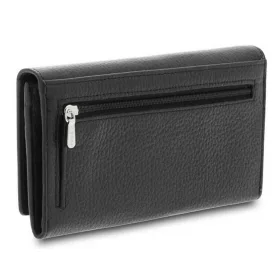 Giudi fekete bőr női pénztárca