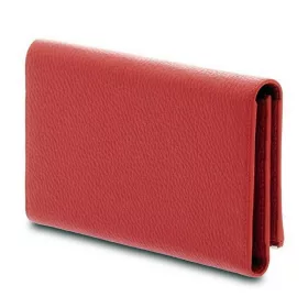 Giudi nagyméretű piros női bőr pénztárca, brifkó