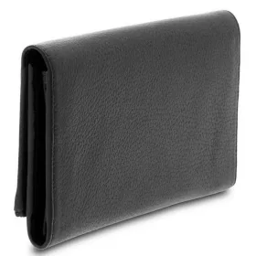 Giudi nagyméretű fekete női bőr pénztárca, brifkó