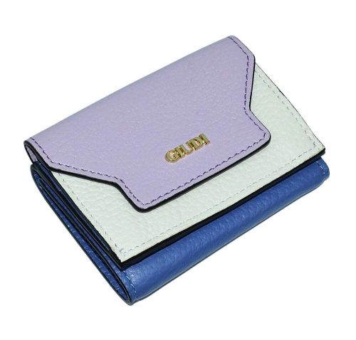 Giudi tricolor fekvő bőr pénztárca 10 × 7,5 cm