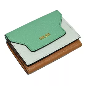 Giudi tricolor fekvő bőr pénztárca  10 × 7,5 cm