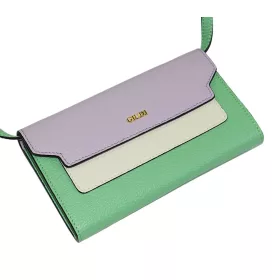 Giudi tricolor fekvő bőr pénztárca, táska 19 × 11,5 cm