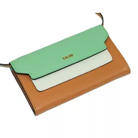 Giudi tricolor fekvő bőr pénztárca, táska 19 × 11,5 cm