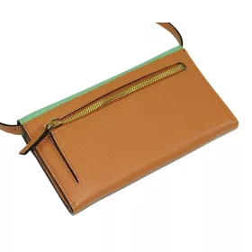 Giudi tricolor fekvő bőr pénztárca, táska 19 × 11,5 cm
