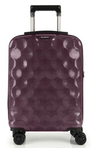Gabol Air kemény falú, burgundy, Wizzair, Ryanair kabin bőrönd 55 cm