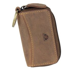 Greenburry barna bőr kulcstartó