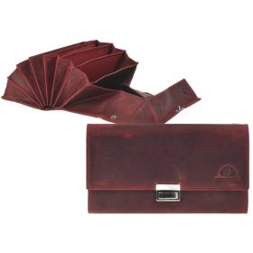   Greenburry női bordó női vintage pincér pénztárca, brifkó