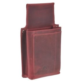 Greenburry bőr bordó vintage pincértárca, brifkó tartó