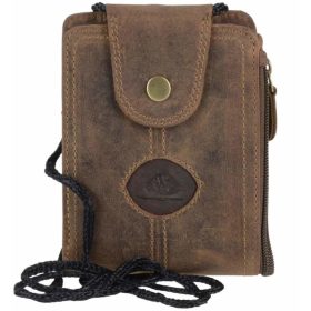   Greenburry nyakbakötős, övre rögzíthető bőr pénztárca