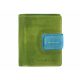 Greenburry kisméretű női bőr pénztárca, menta zöld-kék