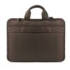 Giorgio Carelli uniszex, bőr, sötétbarna színű laptop táska, oldaltáska