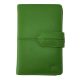 Giorgio Carelli női zöld bőr átfogópántos pénztárca RFID védelemmel