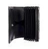 GreenLand Nature fekete bőr pénztárca, brifkó 17,5 x 10 cm