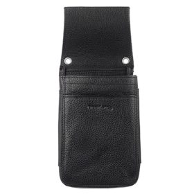   GreenLand professzionális fekete bőr pincértárca, brifkó tartó 11 x 25,5 x 7,5 cm