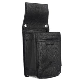   GreenLand professzionális fekete bőr pincértárca, brifkó tartó 11 x 25,5 x 7,5 cm