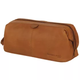   GreenLand Nature bőr kozmetikai táska, neszeszer 30 x 14 cm