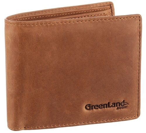 GreenLand Nature bőr pénztárca RFID védelemmel 12,5 x 10 cm