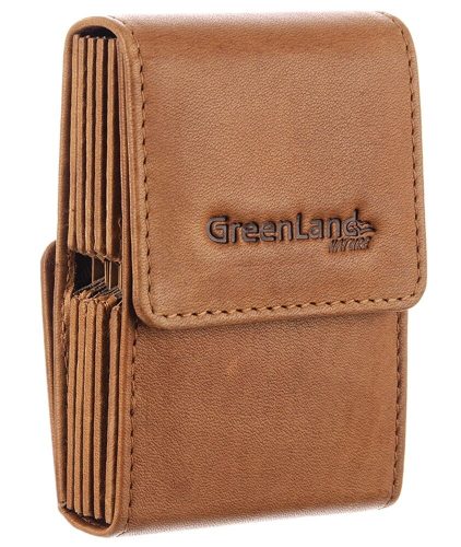 GreenLand Nature bőr kártyatartó RFID védelemmel 7 x 10 cm