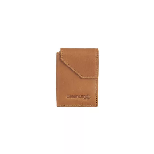 GreenLand Nature bőr pénztárca RFID védelemmel 9,5 x 7 cm