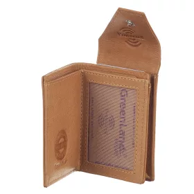   GreenLand Nature bőr pénztárca RFID védelemmel 9,5 x 7 cm