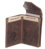 GreenLand Nature mini bőr pénztárca RFID védelemmel 9,5 x 7 cm