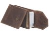 GreenLand Nature mini bőr pénztárca RFID védelemmel 9,5 x 7 cm