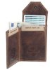 GreenLand Nature mini bőr pénztárca RFID védelemmel 9,5 x 7 cm