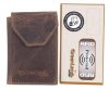 GreenLand Nature mini bőr pénztárca RFID védelemmel 9,5 x 7 cm