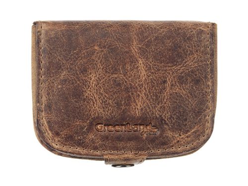 GreenLand Nature mini bőr pénztárca RFID védelemmel 7 x 10 cm