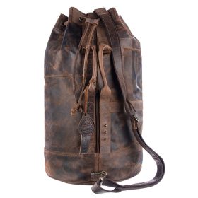   GreenLand nagyméretű valódi bőr katonai málhazsák 60 x 34 cm