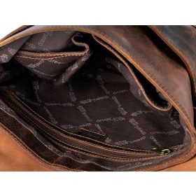   GreenLand Classic uniszex bőr válltáska, oldaltáska 33 x 30 cm