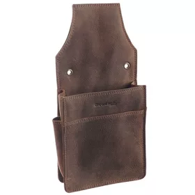 GreenLand extra erős barna bőr brifkó tartó 27 x 13 cm