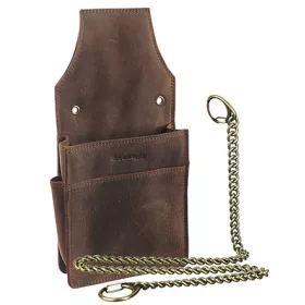 GreenLand extra erős barna bőr brifkó tartó 27 x 13 cm