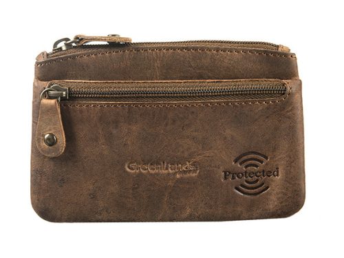 GreenLand Nature bőr kulcstartó RFID védelemmel 9 x 13 cm