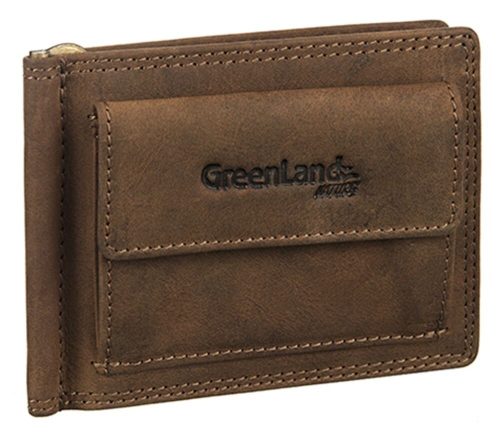 GreenLand Montenegro bőr dollár pénztárca RFID védelemmel 11,5 x 9 cm