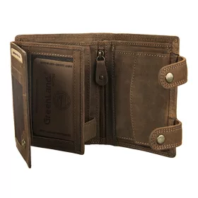   GreenLand Montenegro Tigris mintás, láncos bőr pénztárca, RFID védelemmel 13 x 9,5 cm