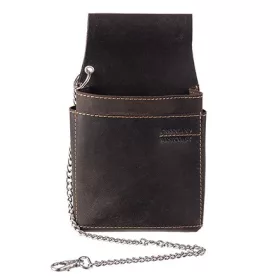   GreenLand extra erős barna bőr brifkó tartó 22,5 x 13,5 cm