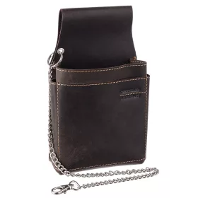   GreenLand extra erős barna bőr brifkó tartó 22,5 x 13,5 cm