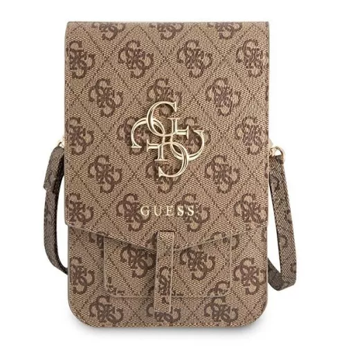 Guess 4G női barna színű válltáska, crossbody táska, telefon tartó 
