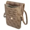 Guess 4G női barna színű válltáska, crossbody táska, telefon tartó 