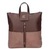 Karen Igor D 703 barna-velúr női hátitáska 30 x 31 x 11 cm