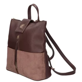   Karen Igor D 703 barna-velúr női hátitáska 30 x 31 x 11 cm