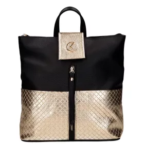   Karen Igor D 703 fekete-arany női hátitáska 30 x 31 x 11 cm
