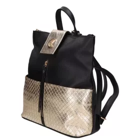   Karen Igor D 703 fekete-arany női hátitáska 30 x 31 x 11 cm
