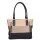 Karen Ilona N 087 fekete-drapp női válltáska 38 x 27 x 11 cm