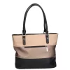 Karen Ilona N 087 fekete-drapp női válltáska 38 x 27 x 11 cm