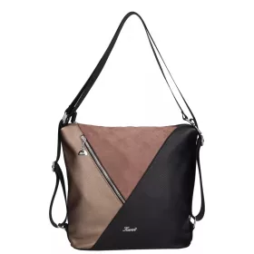   Karen Ingrit D 670 fekete-bronz női válltáska, hátitáska 31 x 30 x 13 cm
