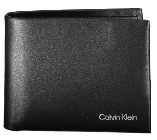 Calvin Klein fekete bőr pénztárca, férfi  RFID 12 x 9 cm