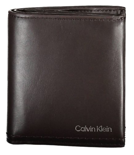 Calvin Klein barna álló bőr pénztárca, férfi  11 x 9 cm