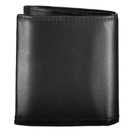   Calvin Klein fekete álló bőr pénztárca, férfi  11 x 9 cm